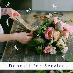 Deposit for Services  from Mona's Floral Creations, local florist in Tampa, FL